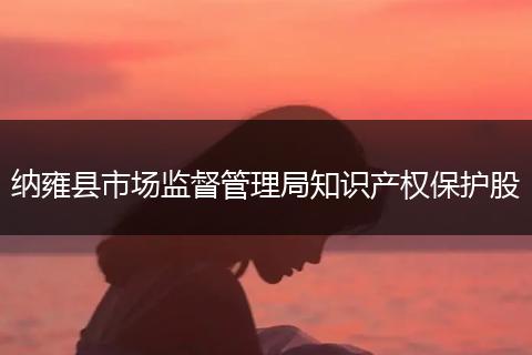 納雍縣市場監(jiān)督管理局知識產(chǎn)權(quán)保護(hù)股