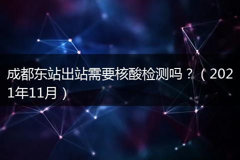 成都東站出站需要核酸檢測(cè)嗎？（2021年11月）