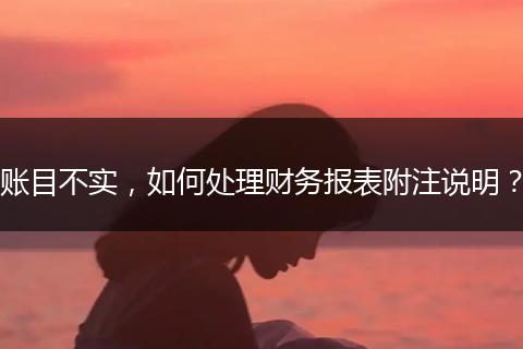 賬目不實(shí)，如何處理財(cái)務(wù)報(bào)表附注說(shuō)明？