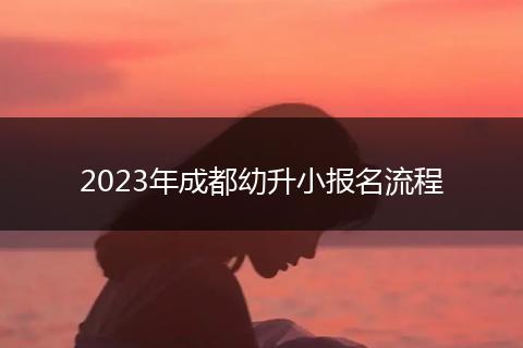 2023年成都幼升小報(bào)名流程