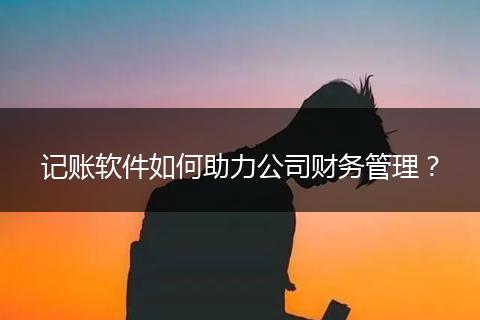 記賬軟件如何助力公司財(cái)務(wù)管理？