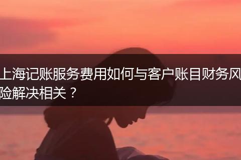 上海記賬服務(wù)費用如何與客戶賬目財務(wù)風(fēng)險解決相關(guān)？