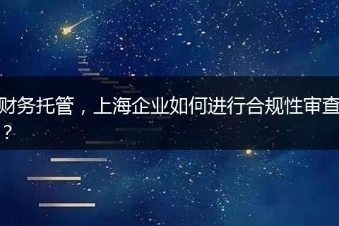 財(cái)務(wù)托管，上海企業(yè)如何進(jìn)行合規(guī)性審查？