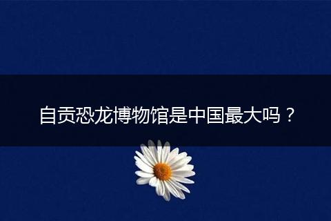 自貢恐龍博物館是中國最大嗎？
