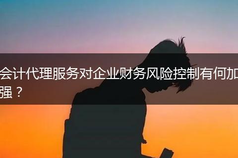 會(huì)計(jì)代理服務(wù)對企業(yè)財(cái)務(wù)風(fēng)險(xiǎn)控制有何加強(qiáng)?